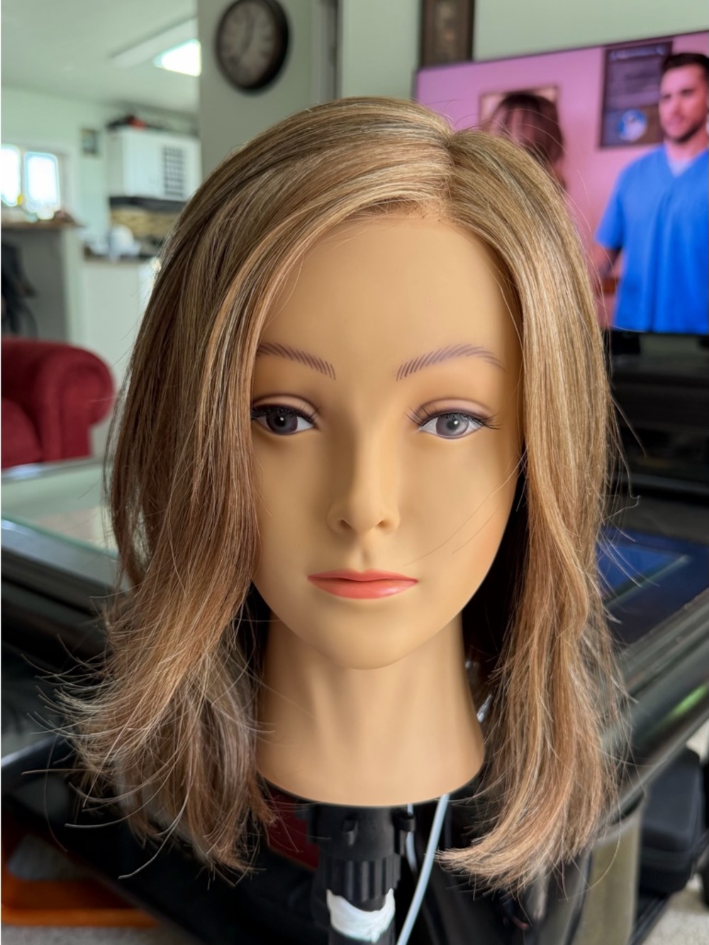 Ellen Wille Wig Destiny Mono Part in Tobacco Lighted Brown Blonde Highlight